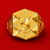 Classic Gold Textured Men's Ring